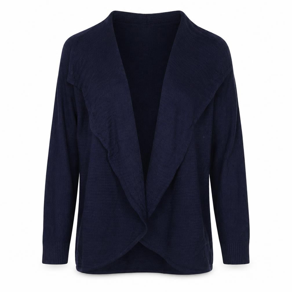 BHS Womens Blue V-Neck Acrylic Cardigan Jumper Size 12