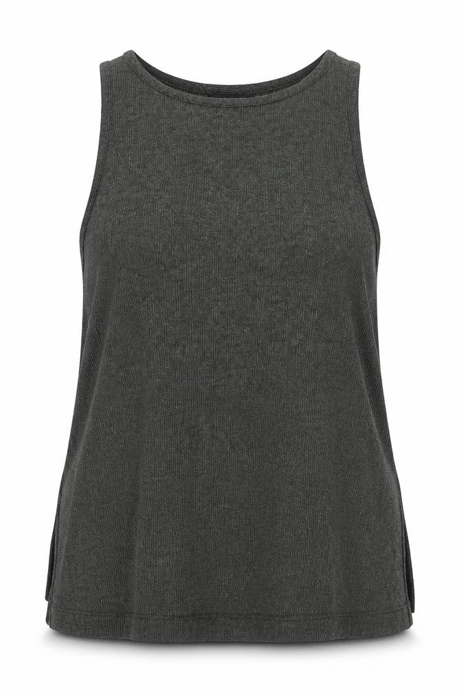 New Look Womens Green Polyester Camisole T-Shirt Size 8 Round Neck