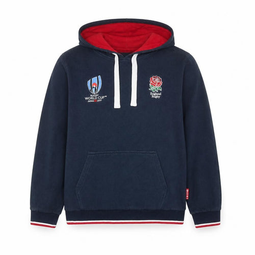 RWC Shop Boys Blue Cotton Pullover Hoodie Size M Pullover - Rugby World Cup 2019