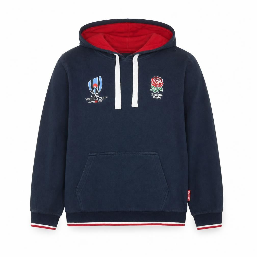 RWC Shop Boys Blue Cotton Pullover Hoodie Size M Pullover - Rugby World Cup 2019