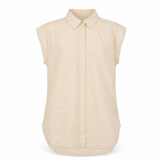 Front view of Dorothy Perkins women’s pink polyester basic button-up, size UK 8, collared
