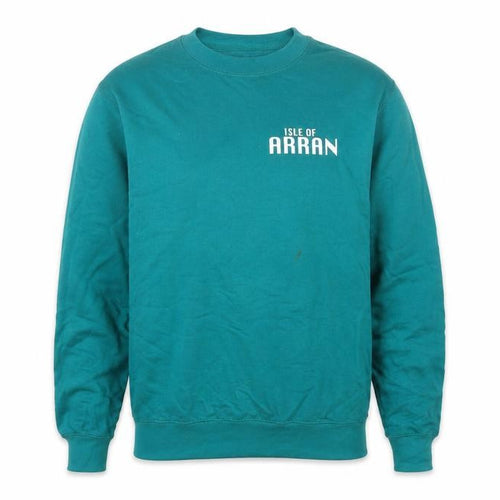 All We Do is Boys Green Cotton Pullover Sweatshirt Size S Pullover - Isle Of Arran