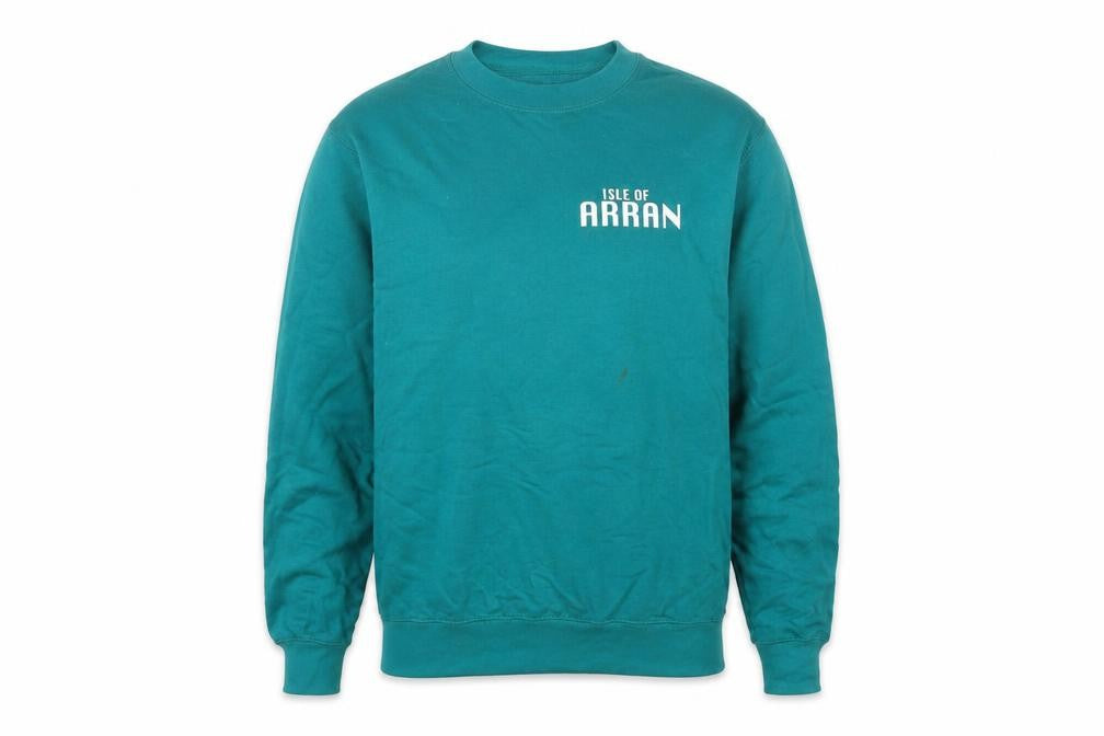 All We Do is Boys Green Cotton Pullover Sweatshirt Size S Pullover - Isle Of Arran