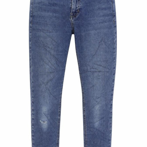 Topshop Mens Blue Cotton Skinny Jeans Size 28 in L30 in Regular Zip