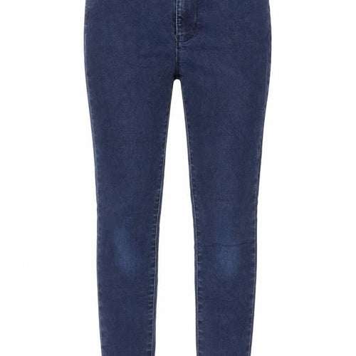 Marks and Spencer Womens Blue Cotton Jegging Jeans Size 8 L25 in Regular Zip