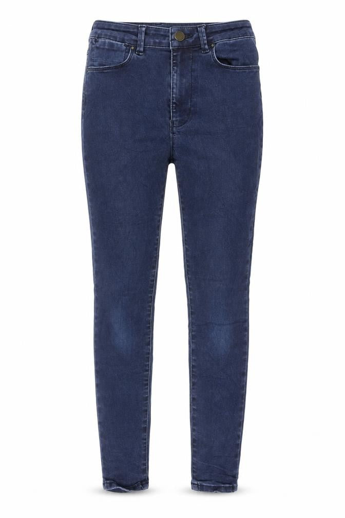 Marks and Spencer Womens Blue Cotton Jegging Jeans Size 8 L25 in Regular Zip