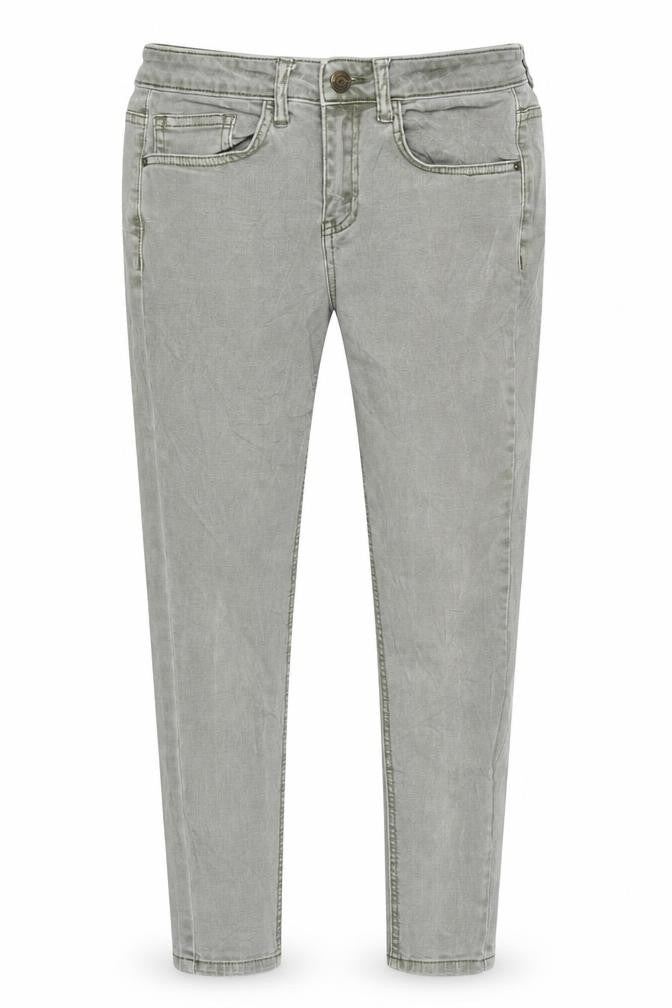 New Look Womens Green 100% Cotton Skinny Jeans Size 10 L31 in Slim Zip