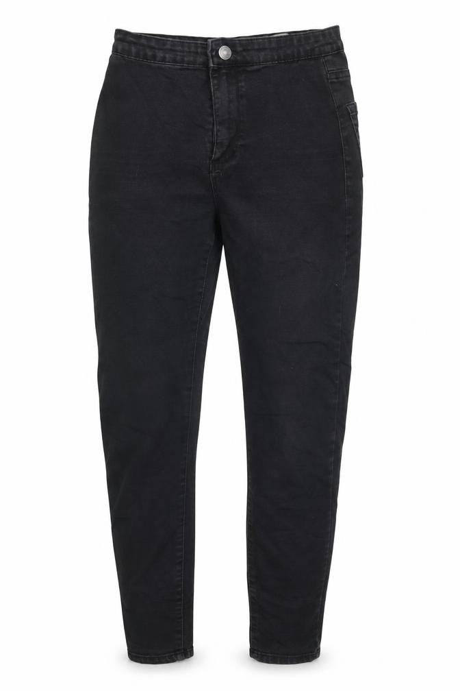 Primark Womens Black 100% Cotton Skinny Jeans Size 8 L33 in Regular Button