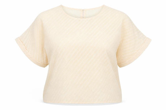 Front view of Dorothy Perkins women’s pink polyester basic blouse, size UK 18, round neck