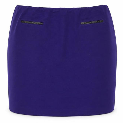 Roman Womens Blue Acrylic Straight & Pencil Skirt Size 18 - Faux Leather Pockets