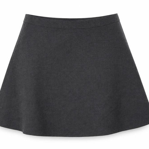 Marks and Spencer Womens Grey Polyester Skater Skirt Size 32 in Zip