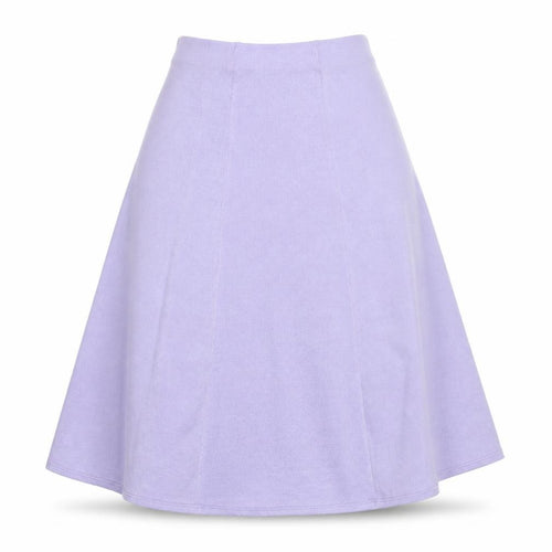 Preworn Womens Purple Polyester Skater Skirt Size L