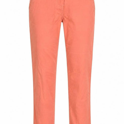 NEXT Womens Pink Cotton Chino Trousers Size 6 L28 in Regular Zip