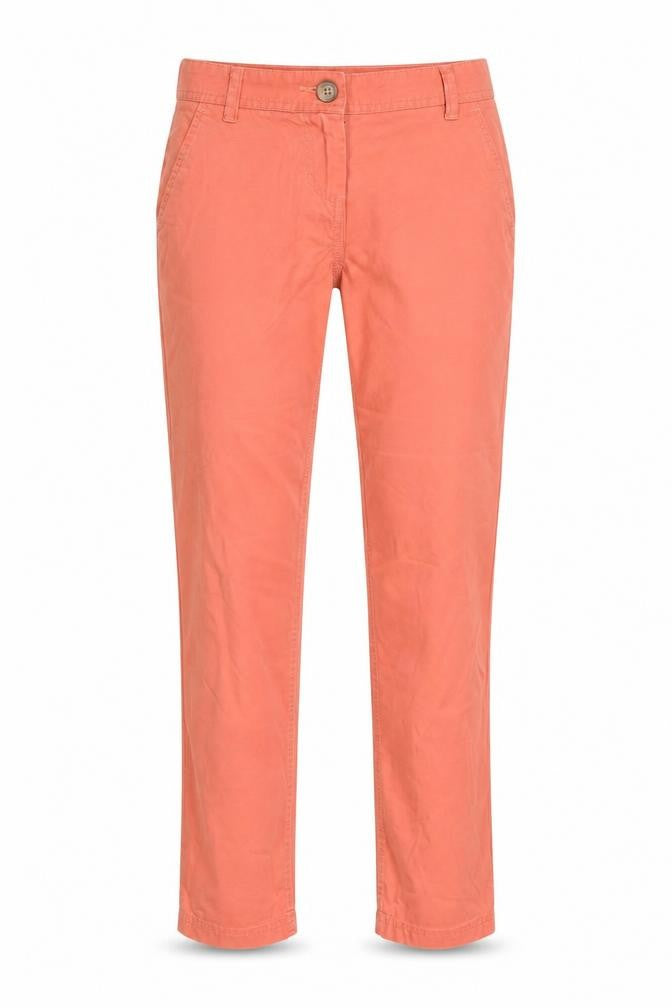 NEXT Womens Pink Cotton Chino Trousers Size 6 L28 in Regular Zip