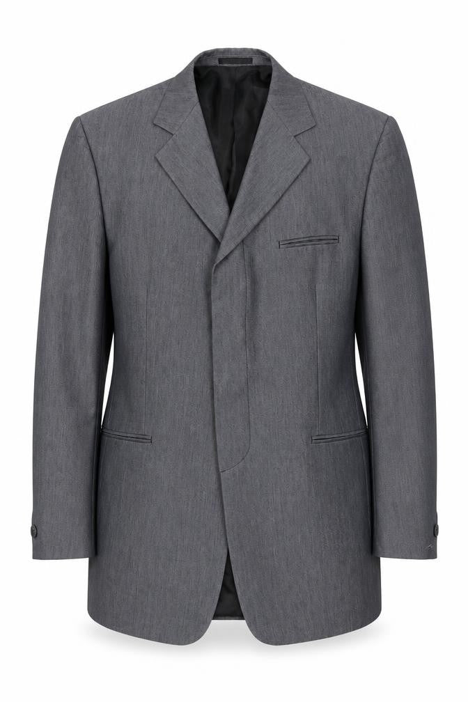 Kit Mens Grey Polyester Jacket Suit Jacket Size 44