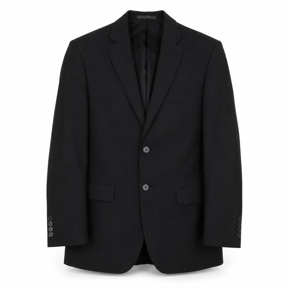 Front view of Burton men’s grey polyester jacket suit jacket, size S