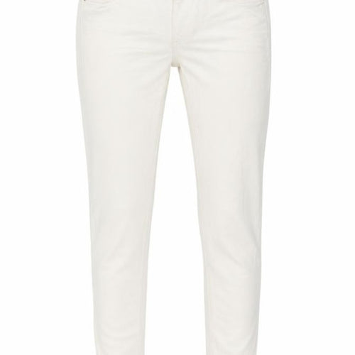 Waredenim Womens White Cotton Skinny Jeans Size 8 L29 in Regular Button