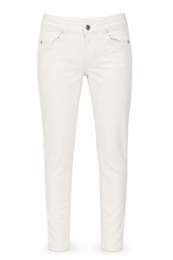 Waredenim Womens White Cotton Skinny Jeans Size 8 L29 in Regular Button