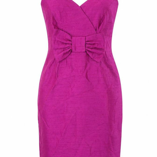 Michaela Louisa London Womens Purple Viscose Shift Size 10 V-Neck Zip