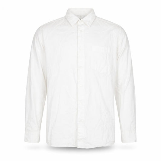 Primark Mens Silver Cotton Button-Up Size M Collared Button