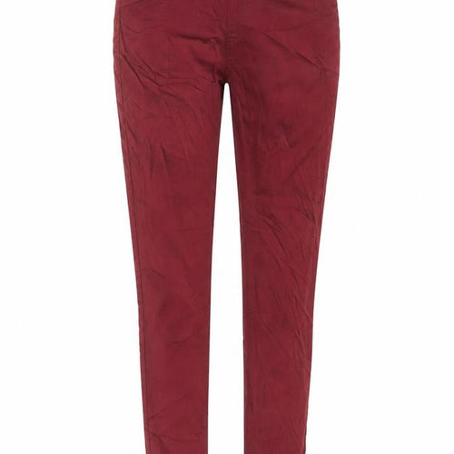 Marks and Spencer Womens Red Cotton Flared Jeans Size 8 L28 in Regular