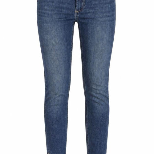 H&M Womens Blue Cotton Skinny Jeans Size 8 L29 in Regular Button