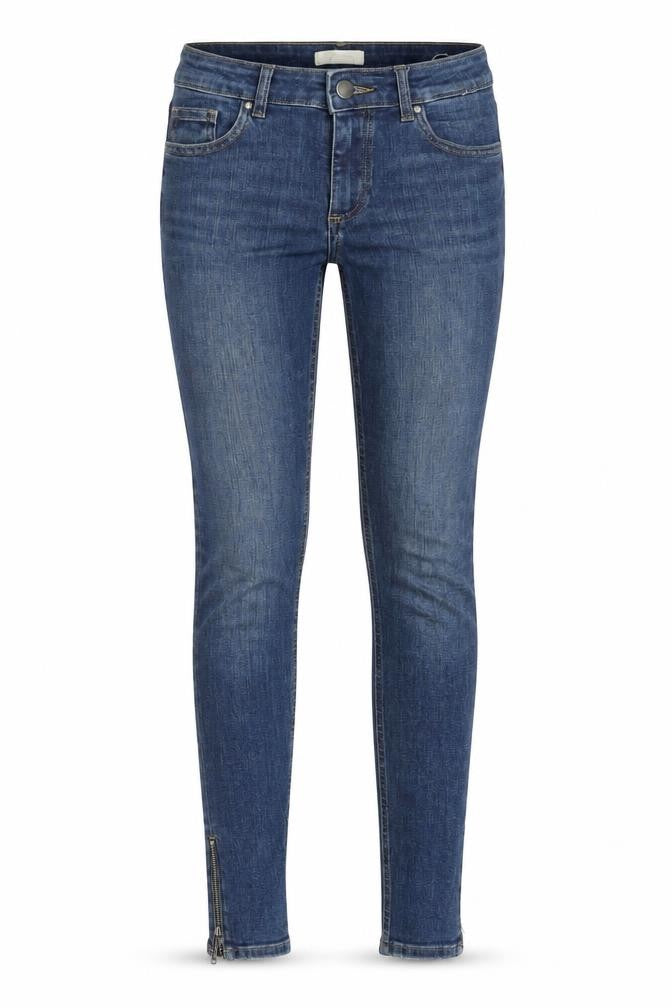 H&M Womens Blue Cotton Skinny Jeans Size 8 L29 in Regular Button