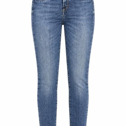 Preworn Womens Blue 100% Cotton Skinny Jeans Size 26 in L28 in Extra-Slim Zip - Embroided