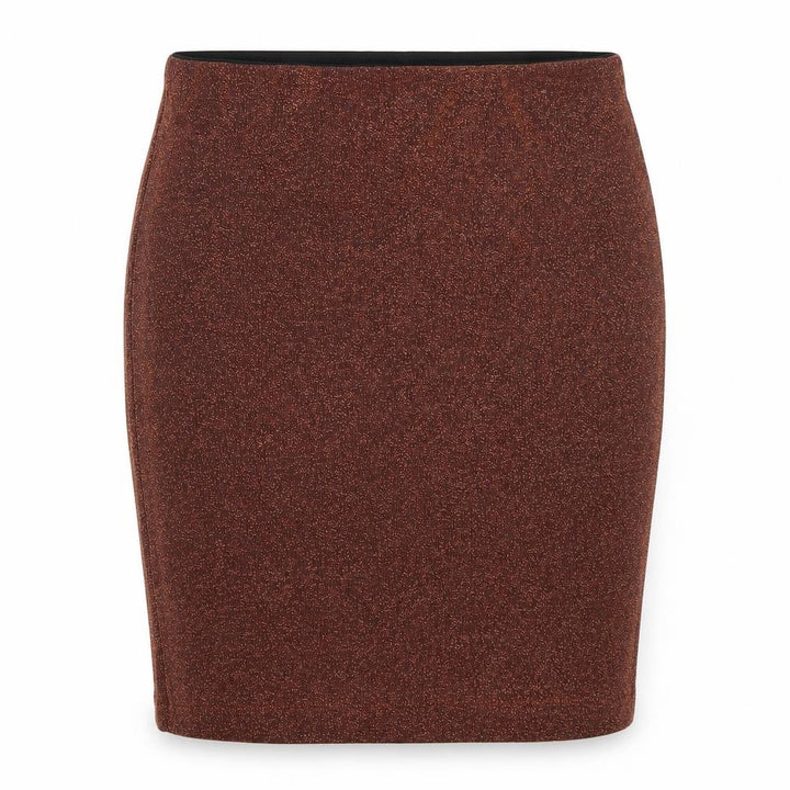 Pull&Bear Womens Orange Viscose Mini Skirt Size S