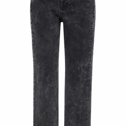 Marks and Spencer Womens Black Cotton Straight Jeans Size 8 L29 in Regular Button