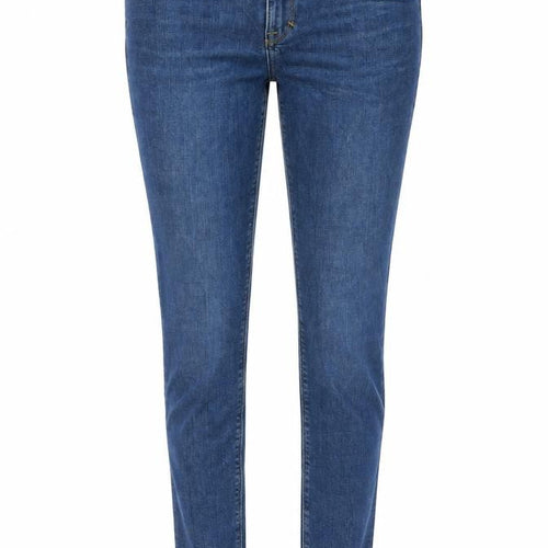 H&M Womens Blue Cotton Skinny Jeans Size L L30 in Regular Button