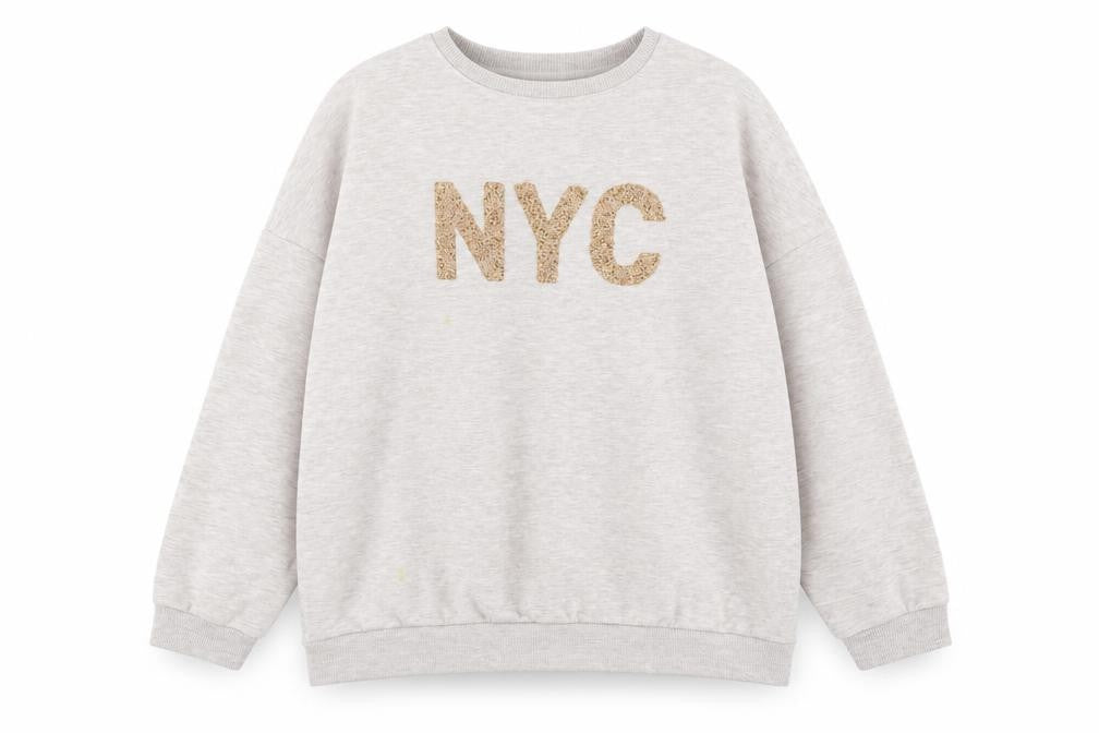 Front view of Matalan women’s ivory polyester pullover sweatshirt, size XL, pullover - nyc