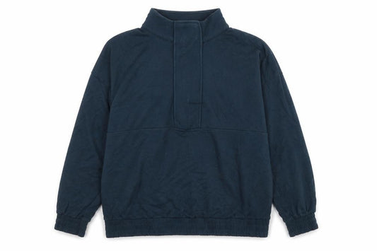 Front view of F&F women’s blue nylon pullover sweatshirt, size UK 20, pullover