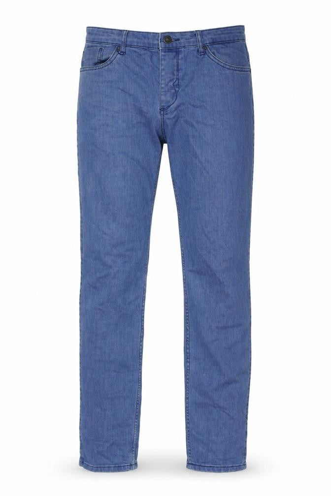 Selected Mens Blue Cotton Straight Jeans Size 32 in L34 in Regular Button