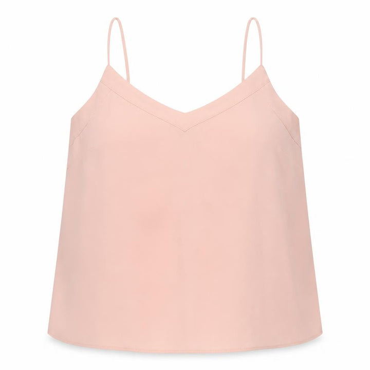 Topshop Womens Pink Polyester Camisole Blouse Size 14 V-Neck