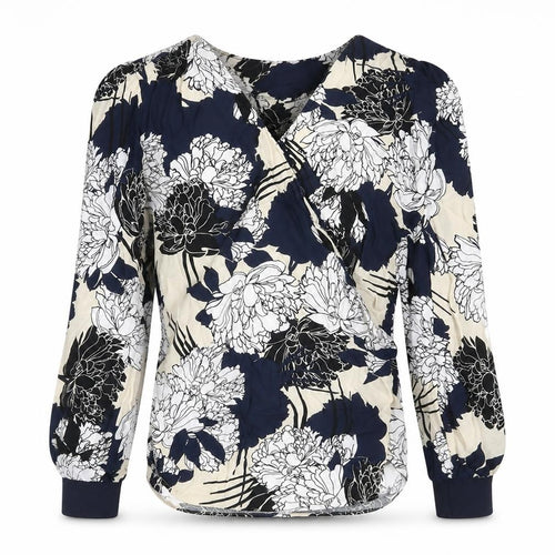 Marks and Spencer Womens Multicoloured Floral Polyester Wrap Blouse Size 8 Sweetheart