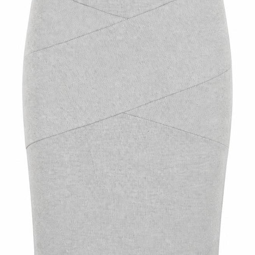 Stradivarius Womens Grey Viscose Straight & Pencil Skirt Size S