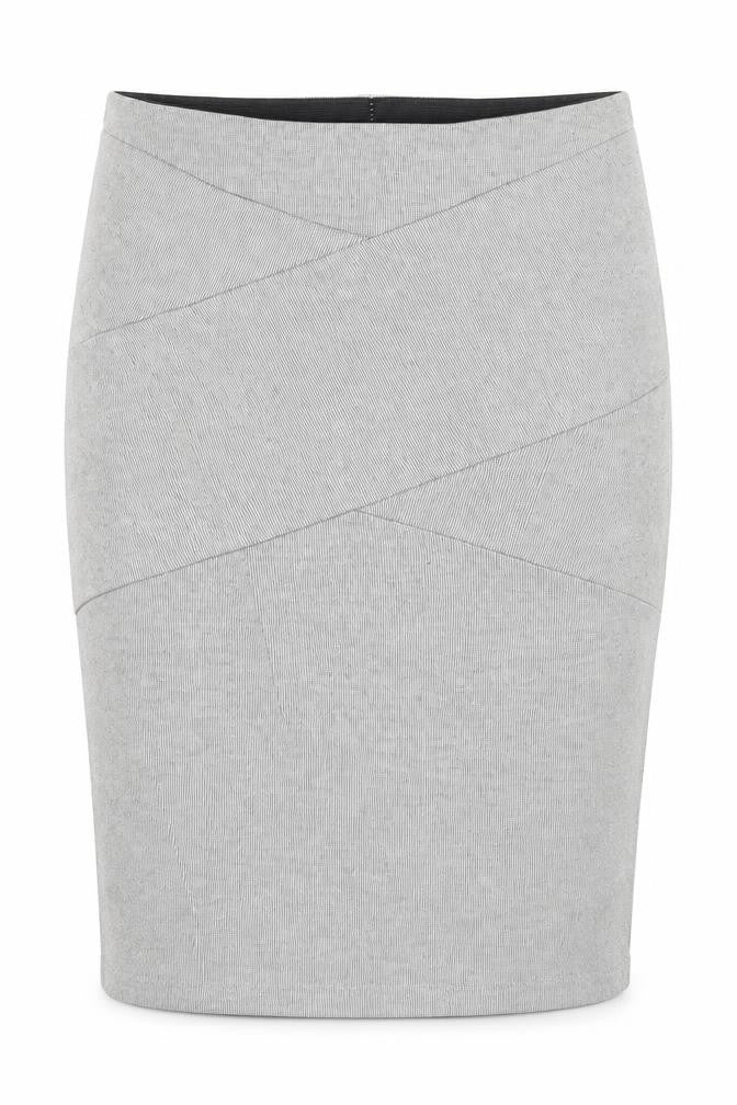 Stradivarius Womens Grey Viscose Straight & Pencil Skirt Size S