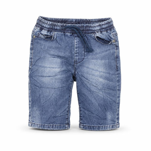NEXT Girls Blue Cotton Bermuda Shorts Size 7 Years Regular Drawstring