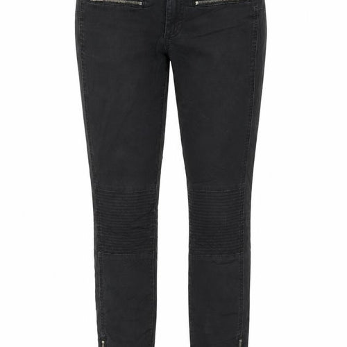 Mango Womens Black Polyester Skinny Jeans Size 8 L26 in Regular Zip