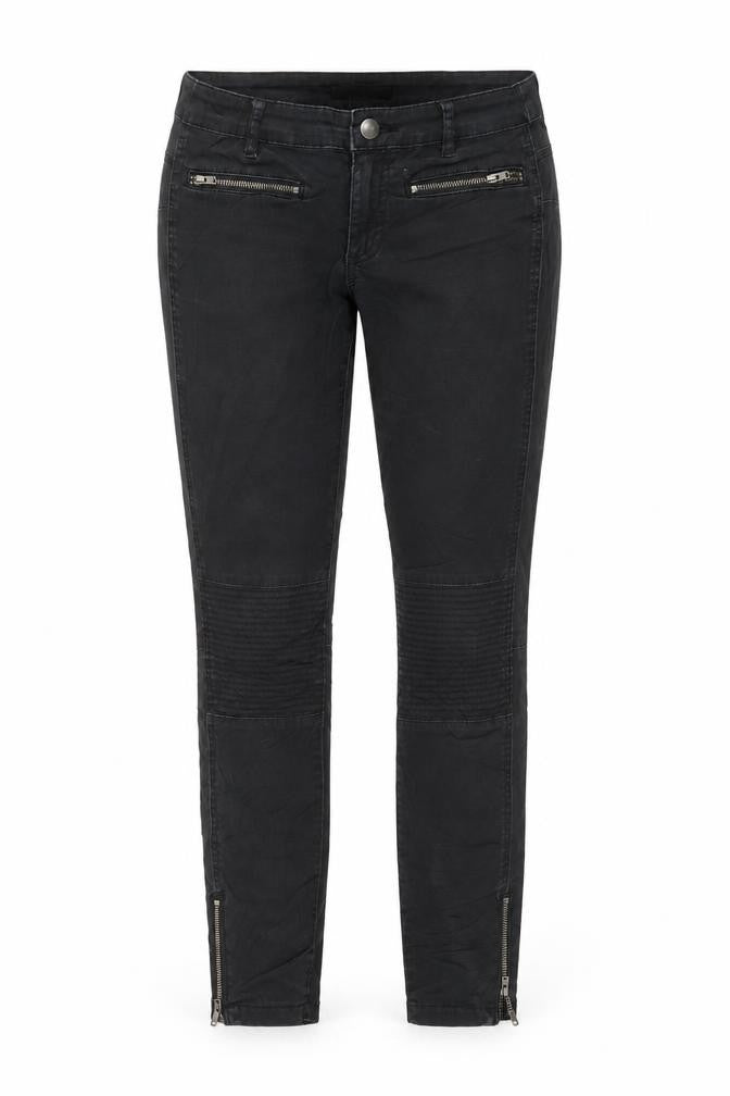 Mango Womens Black Polyester Skinny Jeans Size 8 L26 in Regular Zip