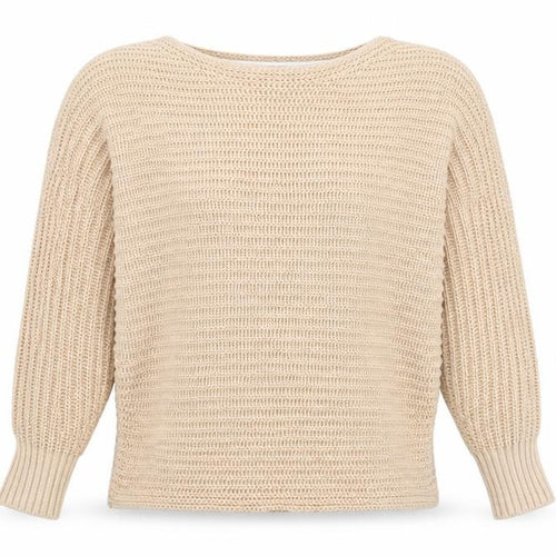 Forever New Womens Beige Boat Neck Cotton Pullover Jumper Size XS