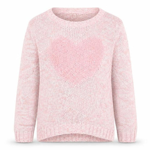 Blue Zoo Girls Pink Crew Neck Acrylic Pullover Jumper Size 9-10 Years Pullover