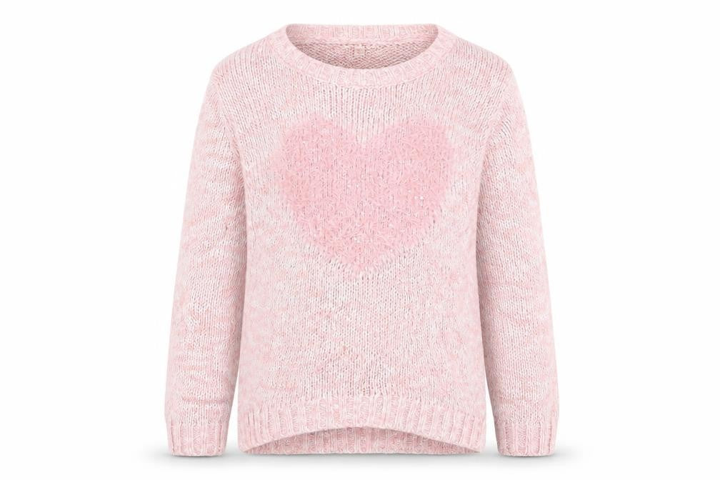 Blue Zoo Girls Pink Crew Neck Acrylic Pullover Jumper Size 9-10 Years Pullover