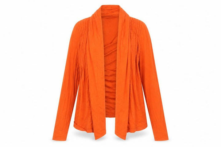Exact Womens Orange V-Neck Viscose Cardigan Jumper Size S