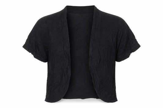 Front view of George women’s black v-neck cotton cardigan jumper, size UK 12