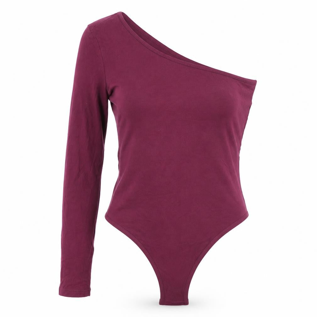 Missguided Womens Purple Viscose Bodysuit One-Piece Size 12 Snap