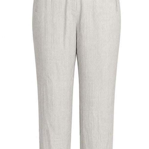 Damart Womens Beige Polyester Carrot Trousers Size 18 L29 in Regular Zip