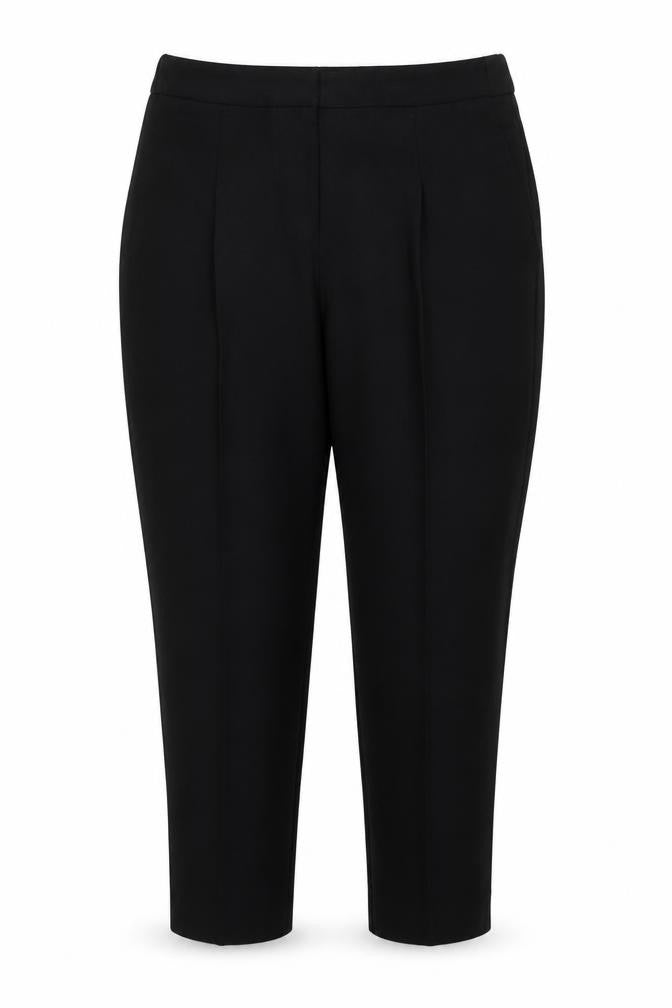 Kaleidoscope Womens Black Polyester Carrot Trousers Size 16 L28 in Regular Zip