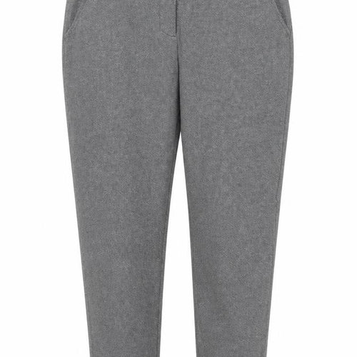 OPUS Womens Grey Geometric Cotton Capri Trousers Size 10 L28 in Regular